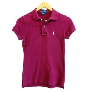 Ralph Lauren Texas A&M Maroon Short Sleeve Skinny Polo